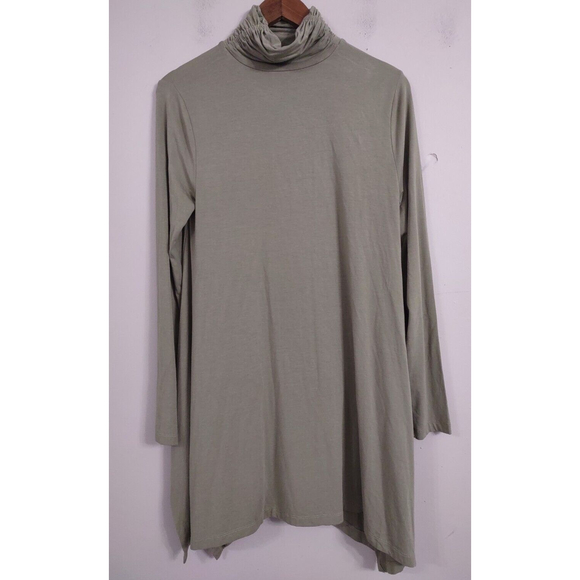 Soft Surroundings Jackie Knit Dress Size Medium Green Long Sleeve - Picture 5 of 6